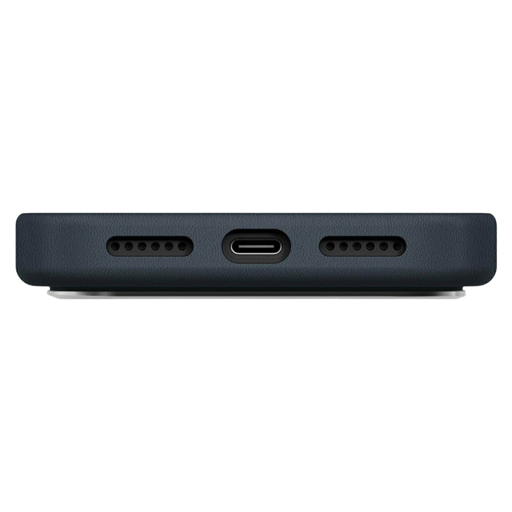 Husa pentru Apple iPhone 17 Pro, UNIQ, Lyden Leatherette, Albastra