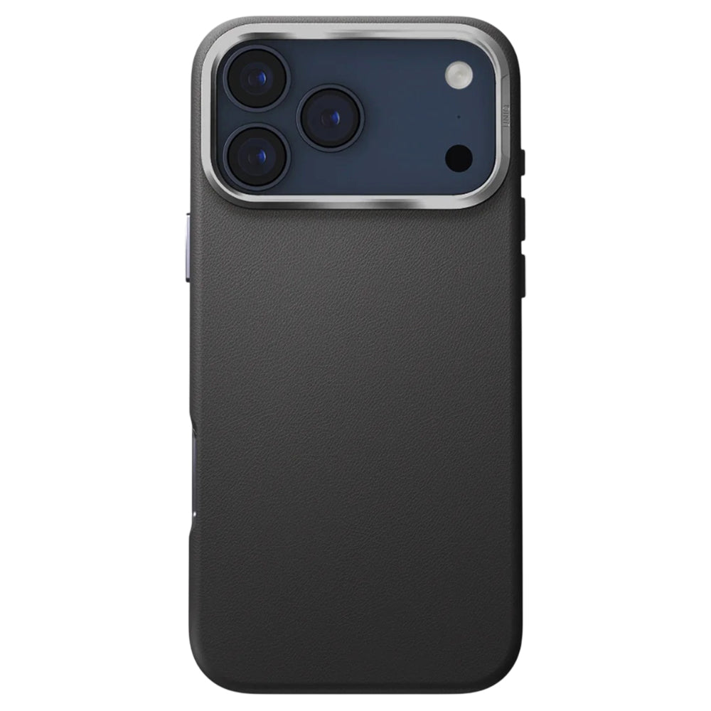 Husa pentru Apple iPhone 17 Pro, UNIQ, Lyden Leatherette, Neagra