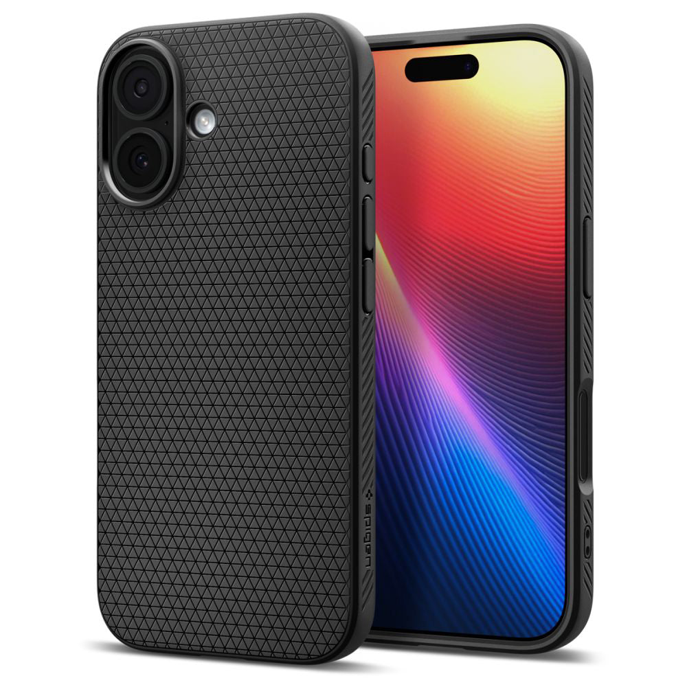 Husa pentru Apple iPhone 17, Spigen, Liquid Air, Neagra Mata ACS10369