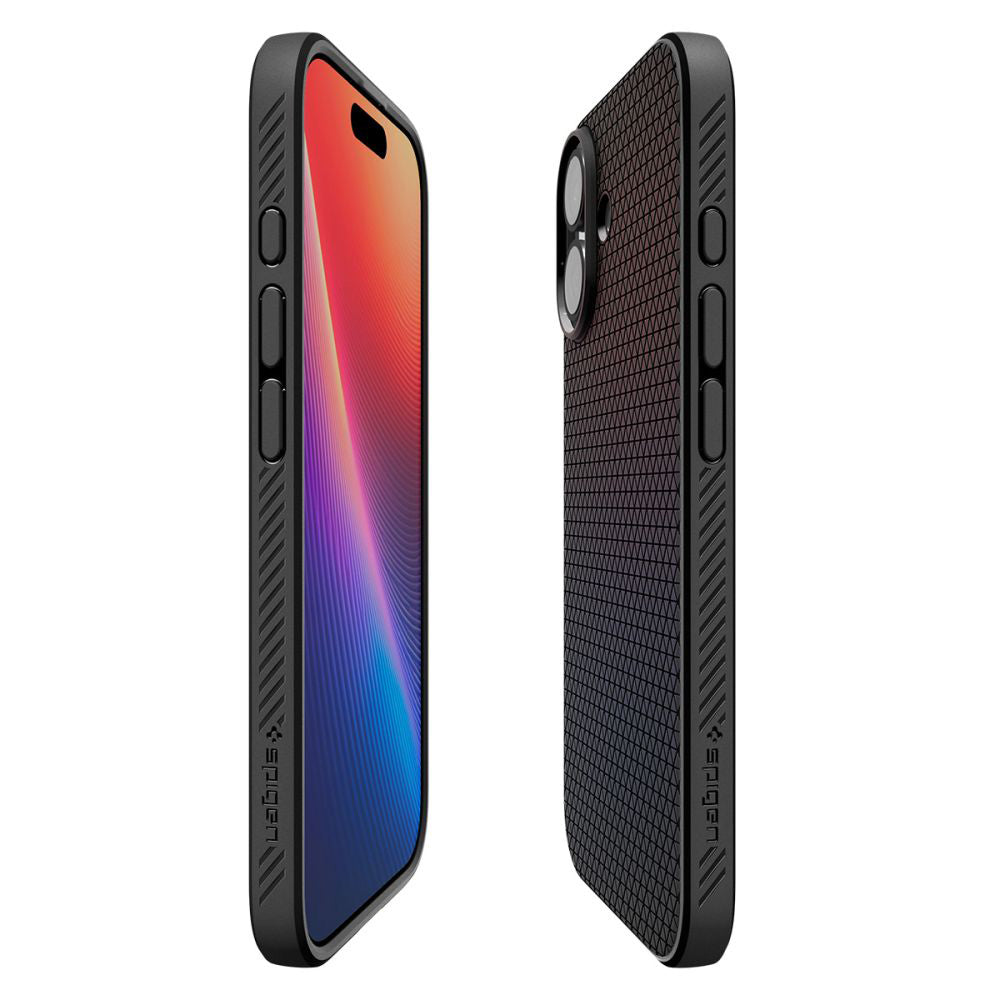 Husa pentru Apple iPhone 17, Spigen, Liquid Air, Neagra Mata ACS10369