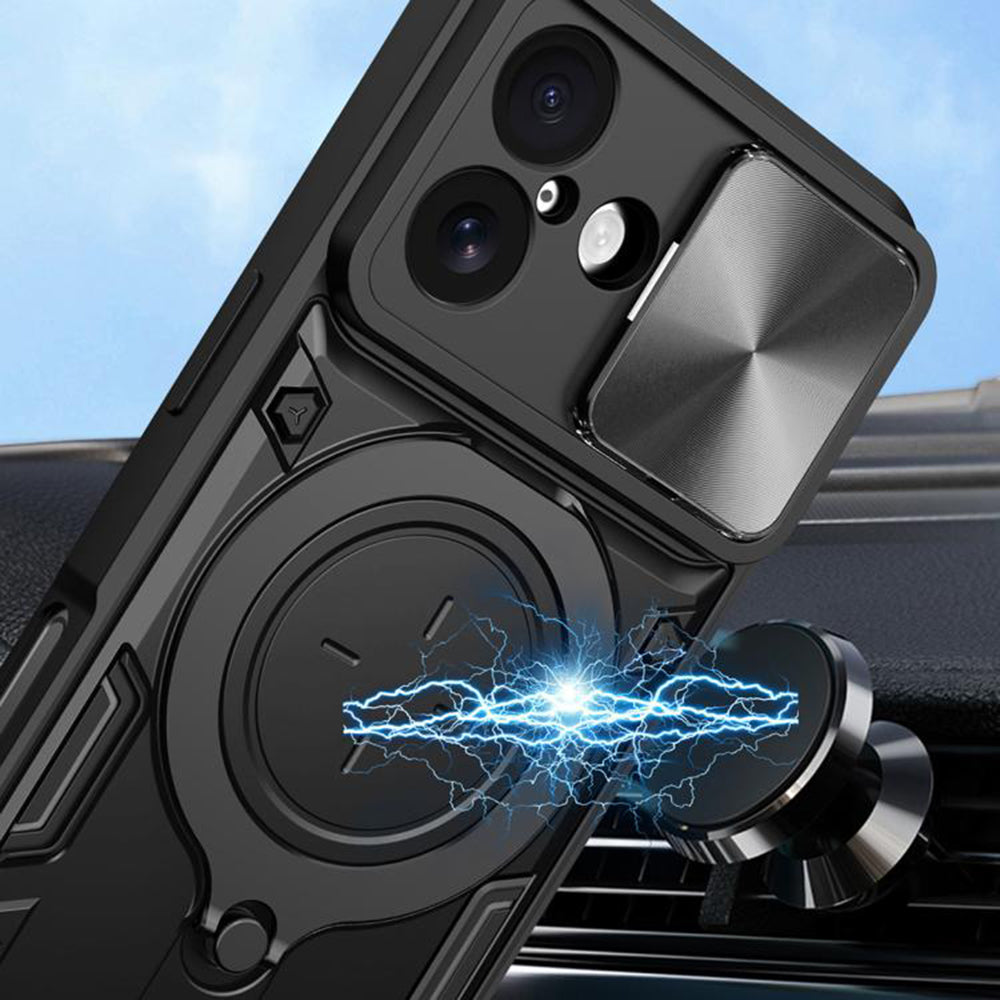 Husa pentru Apple iPhone 17, Techsuit, CamGuard Pro, Neagra