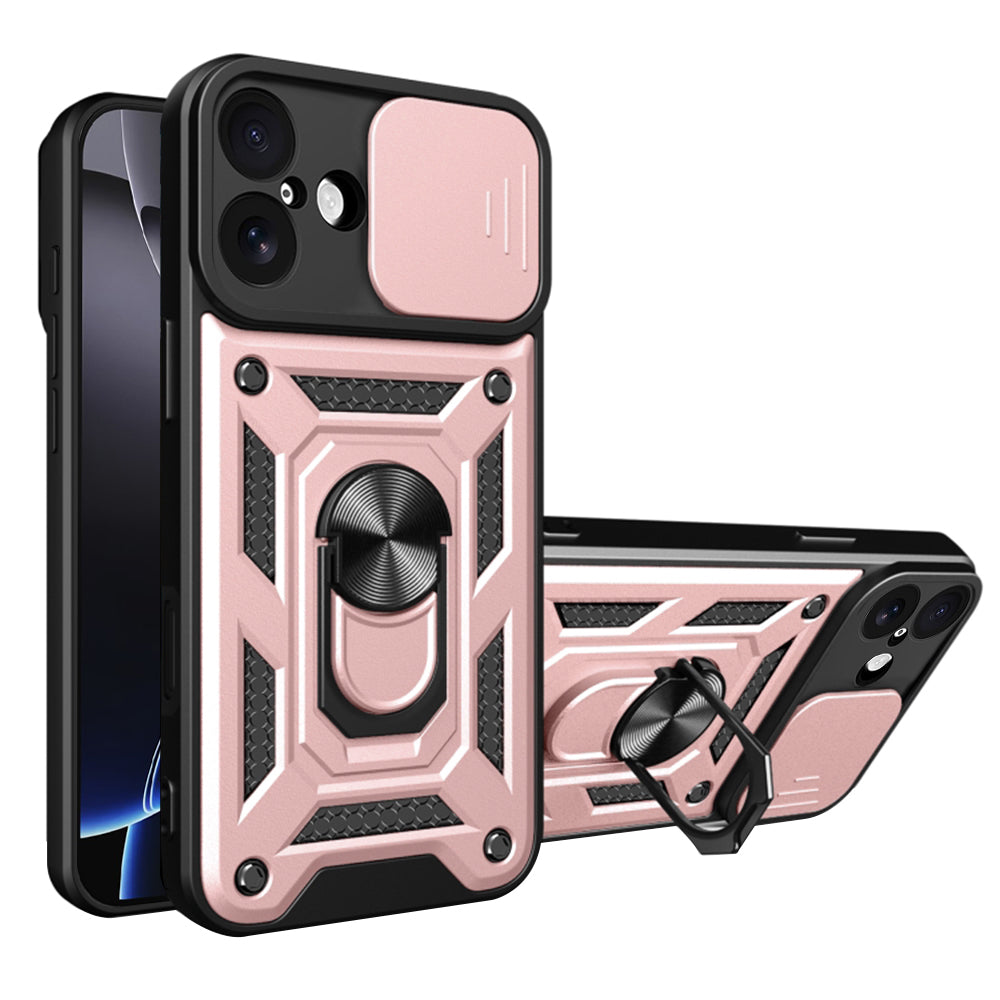 Husa pentru Apple iPhone 17, Techsuit, CamShield, Roz