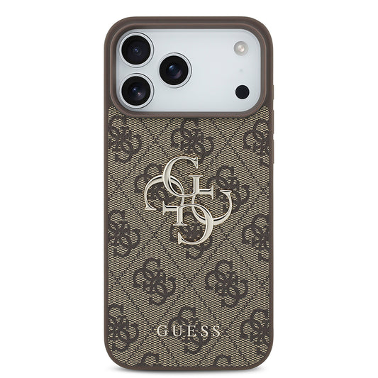 Husa pentru Apple iPhone 18 Pro / 17 Pro, Guess, 4G Big Logo, Maro