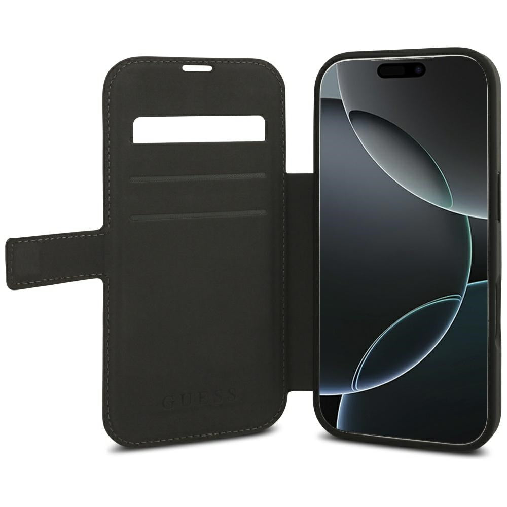 Husa pentru Apple iPhone 18 Pro / 17 Pro, Guess, 4G Metal Logo, Maro