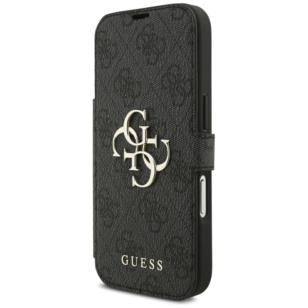 Husa pentru Apple iPhone 18 Pro / 17 Pro, Guess, 4G Metal Logo, Neagra