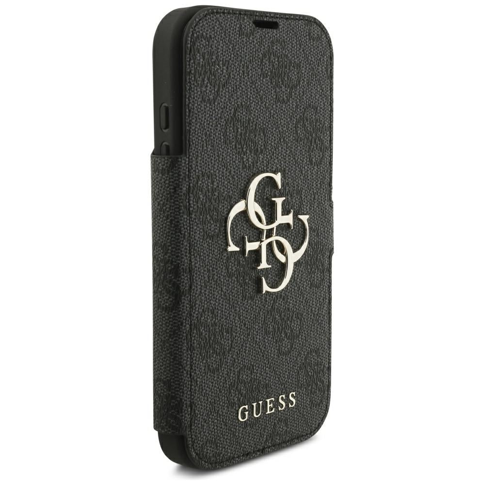Husa pentru Apple iPhone 18 Pro / 17 Pro, Guess, 4G Metal Logo, Neagra