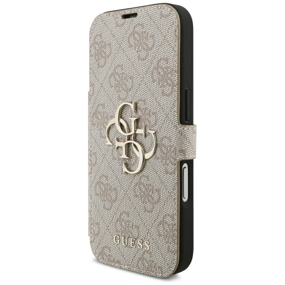Husa pentru Apple iPhone 18 Pro / 17 Pro, Guess, 4G Metal Logo, Roz