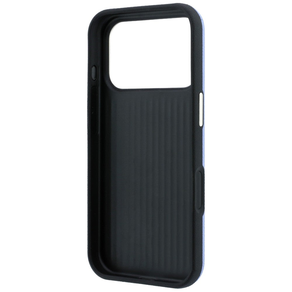 Husa pentru Apple iPhone 18 Pro / 17 Pro, Guess, Grained Big Resin Logo, Bleu