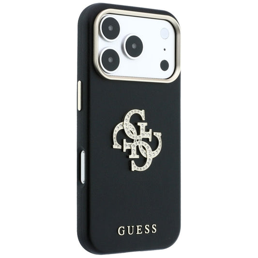 Husa pentru Apple iPhone 18 Pro / 17 Pro, Guess, Smooth Big Strass Logo, Visinie