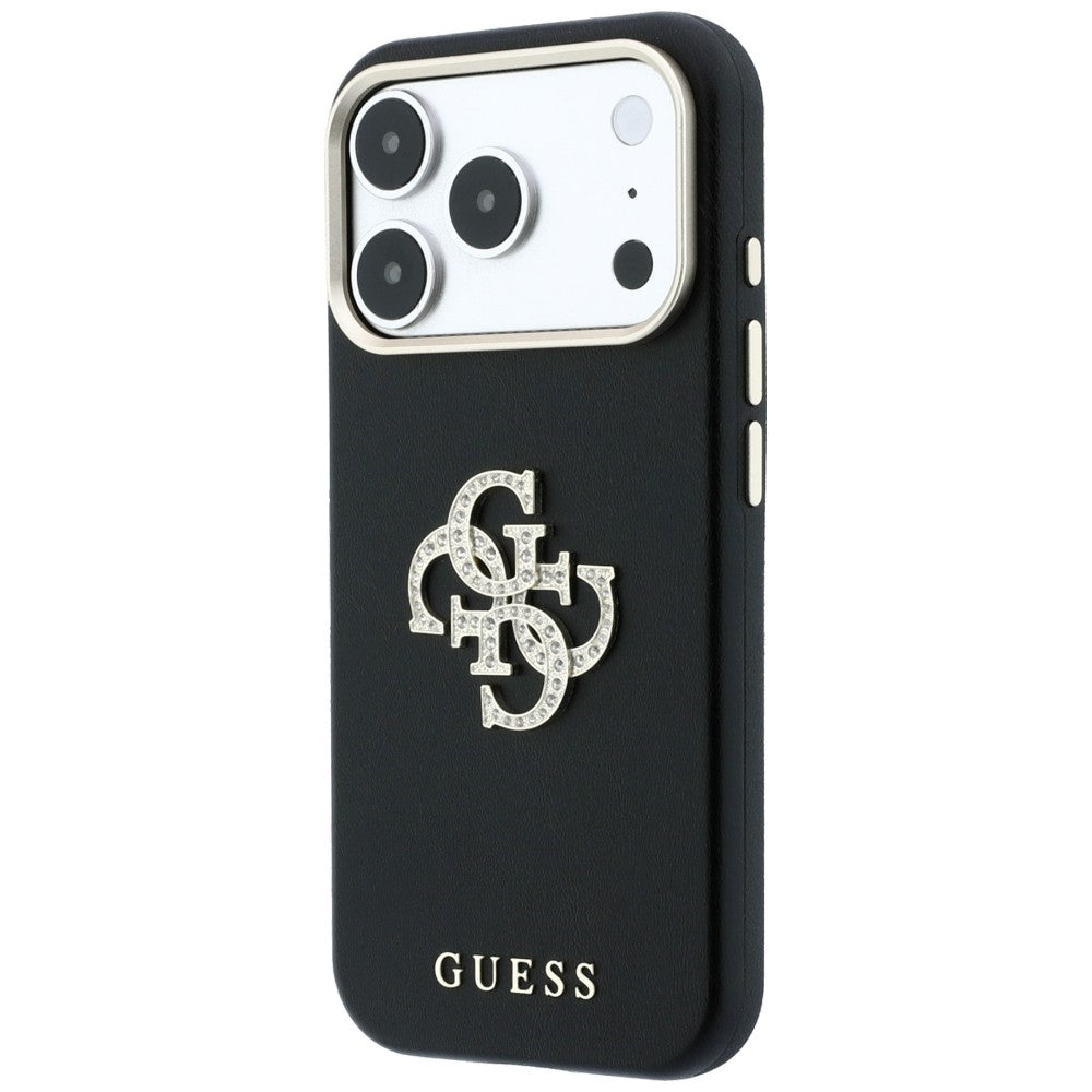 Husa pentru Apple iPhone 18 Pro / 17 Pro, Guess, Smooth Big Strass Logo, Visinie