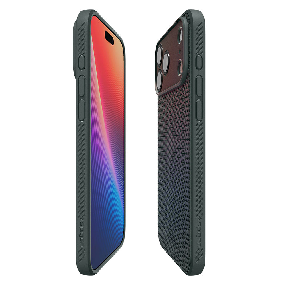 Husa pentru Apple iPhone 18 Pro / 17 Pro, Spigen, Liquid Air, Verde ACS12151