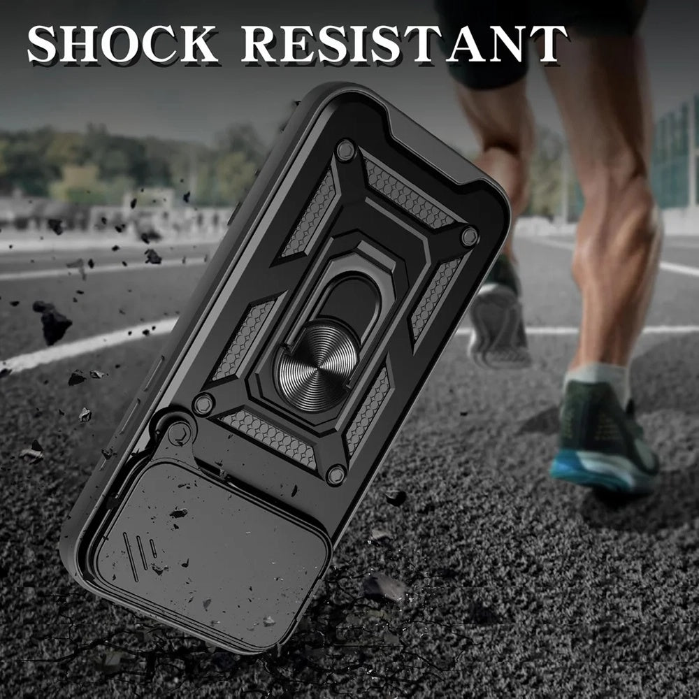 Husa pentru Apple iPhone 18 Pro / 17 Pro, Techsuit, CamShield, Roz Aurie