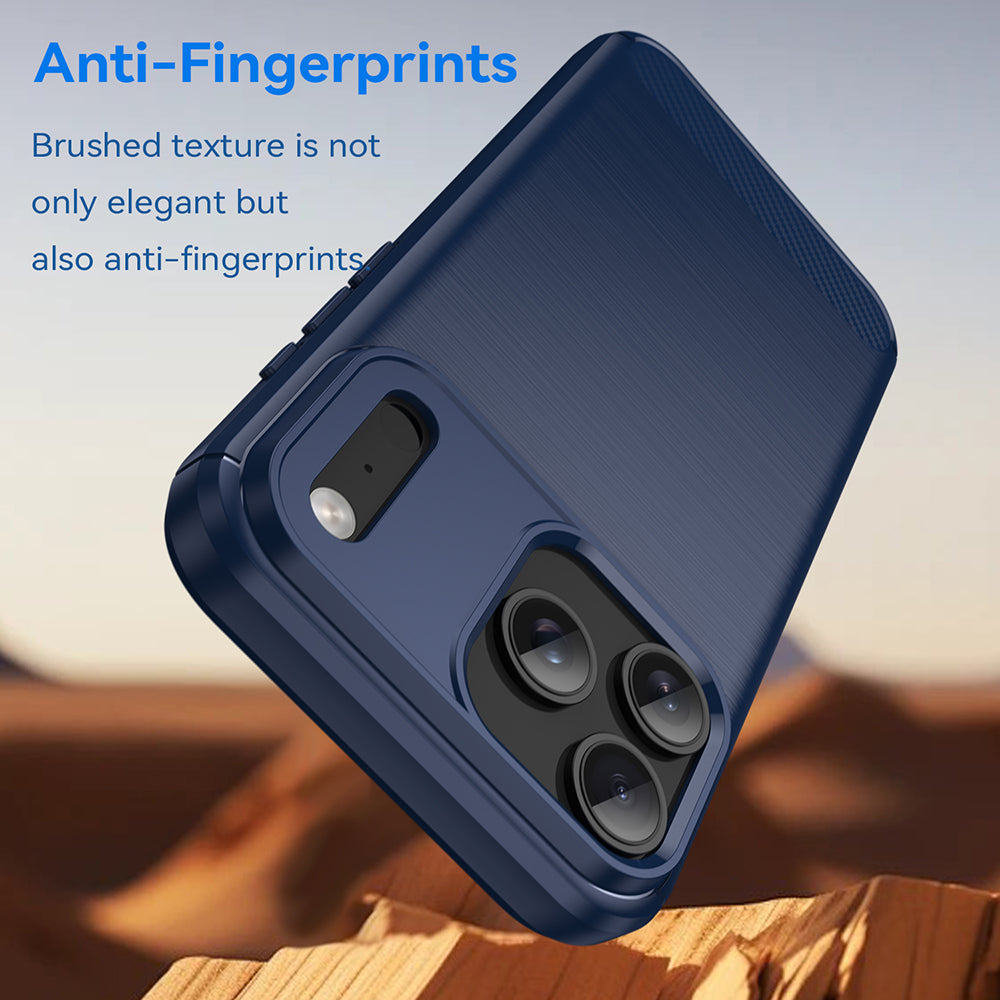 Husa pentru Apple iPhone 18 Pro / 17 Pro, Techsuit, Carbon, Albastra