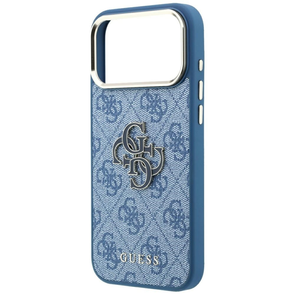 Husa pentru Apple iPhone 18 Pro Max / 17 Pro Max, Guess, 4G Big Resin Logo, Albastra