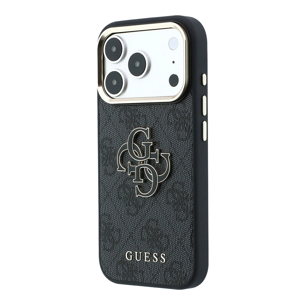 Husa pentru Apple iPhone 18 Pro Max / 17 Pro Max, Guess, 4G Big Resin Logo, Neagra