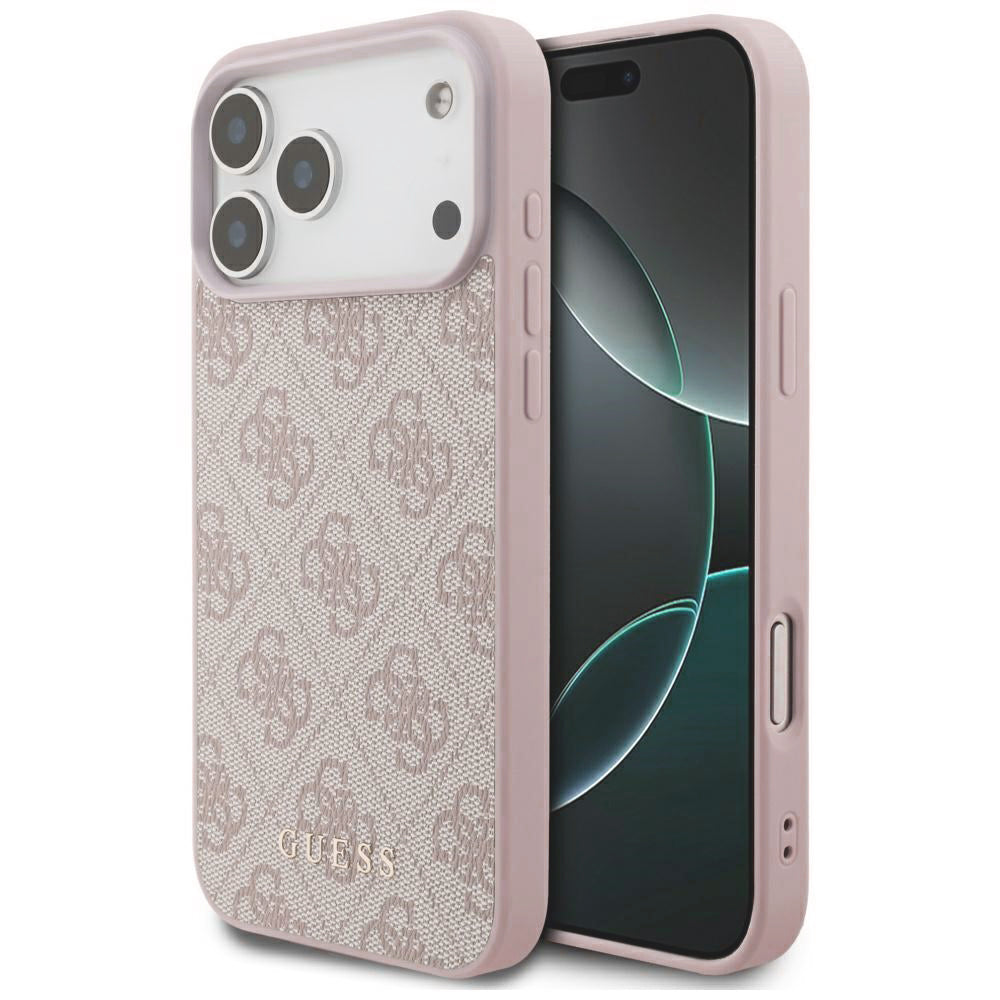 Husa pentru Apple iPhone 18 Pro Max / 17 Pro Max, Guess, 4G Classic Logo, Roz
