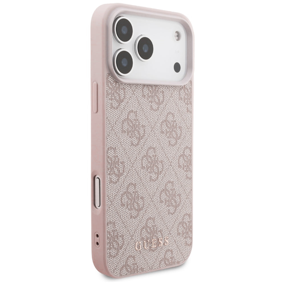 Husa pentru Apple iPhone 18 Pro Max / 17 Pro Max, Guess, 4G Classic Logo, Roz