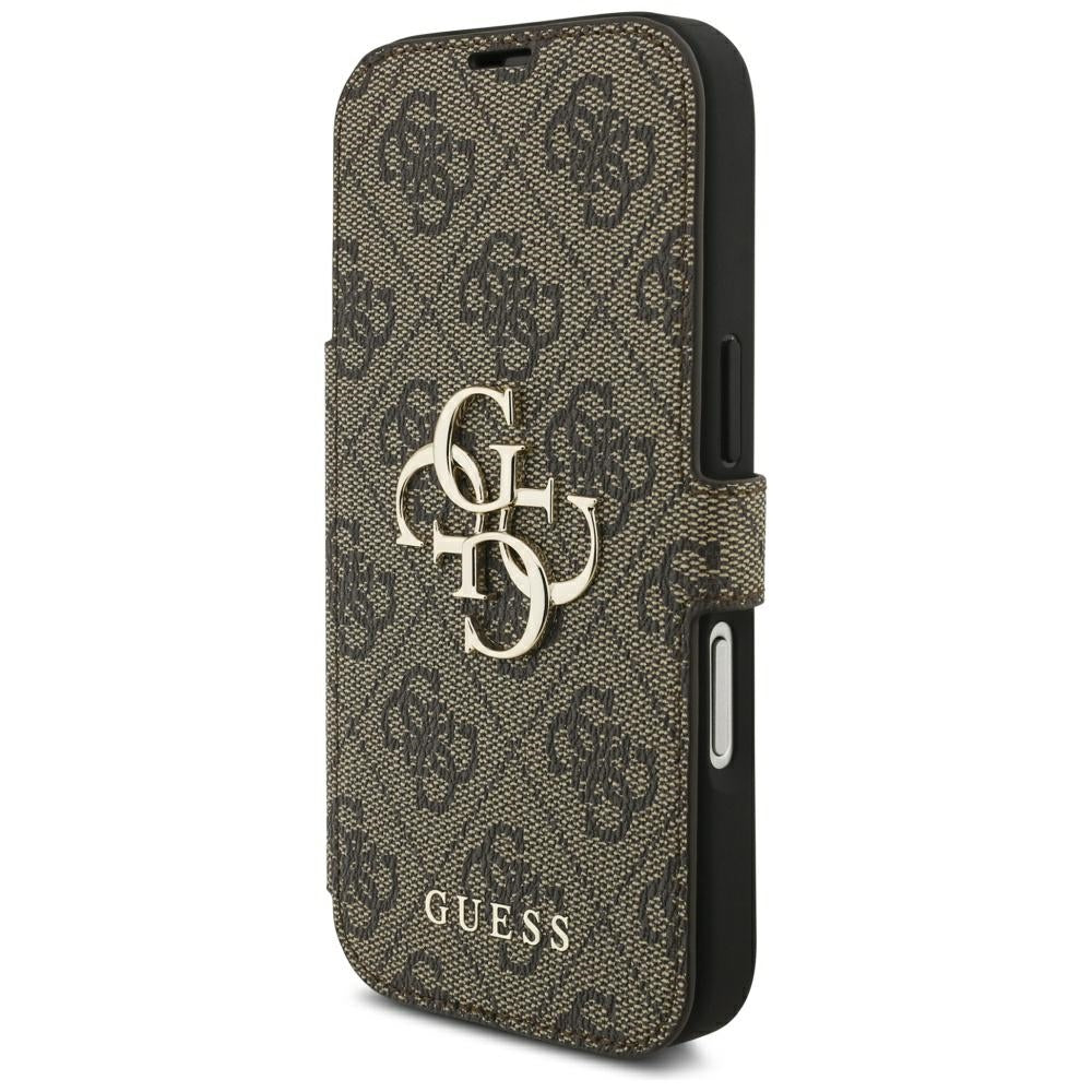 Husa pentru Apple iPhone 18 Pro Max / 17 Pro Max, Guess, 4G Metal Logo, Maro