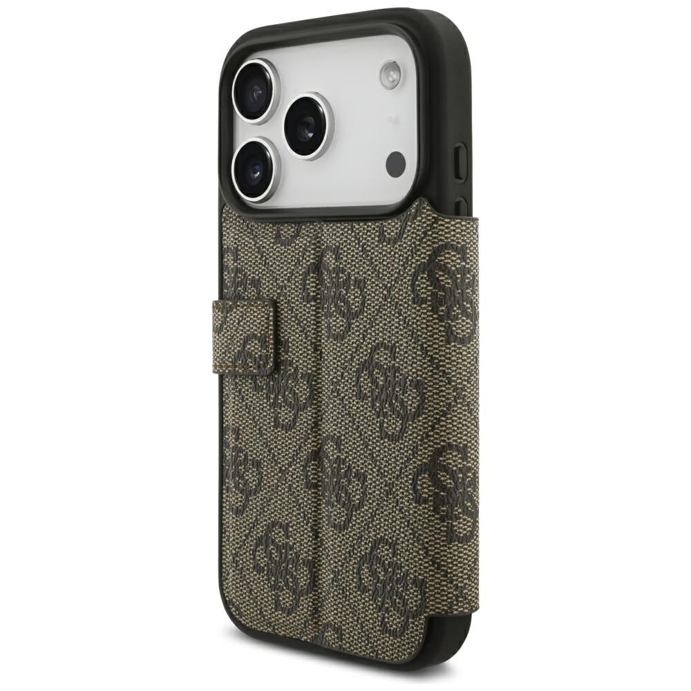 Husa pentru Apple iPhone 18 Pro Max / 17 Pro Max, Guess, 4G Metal Logo, Maro