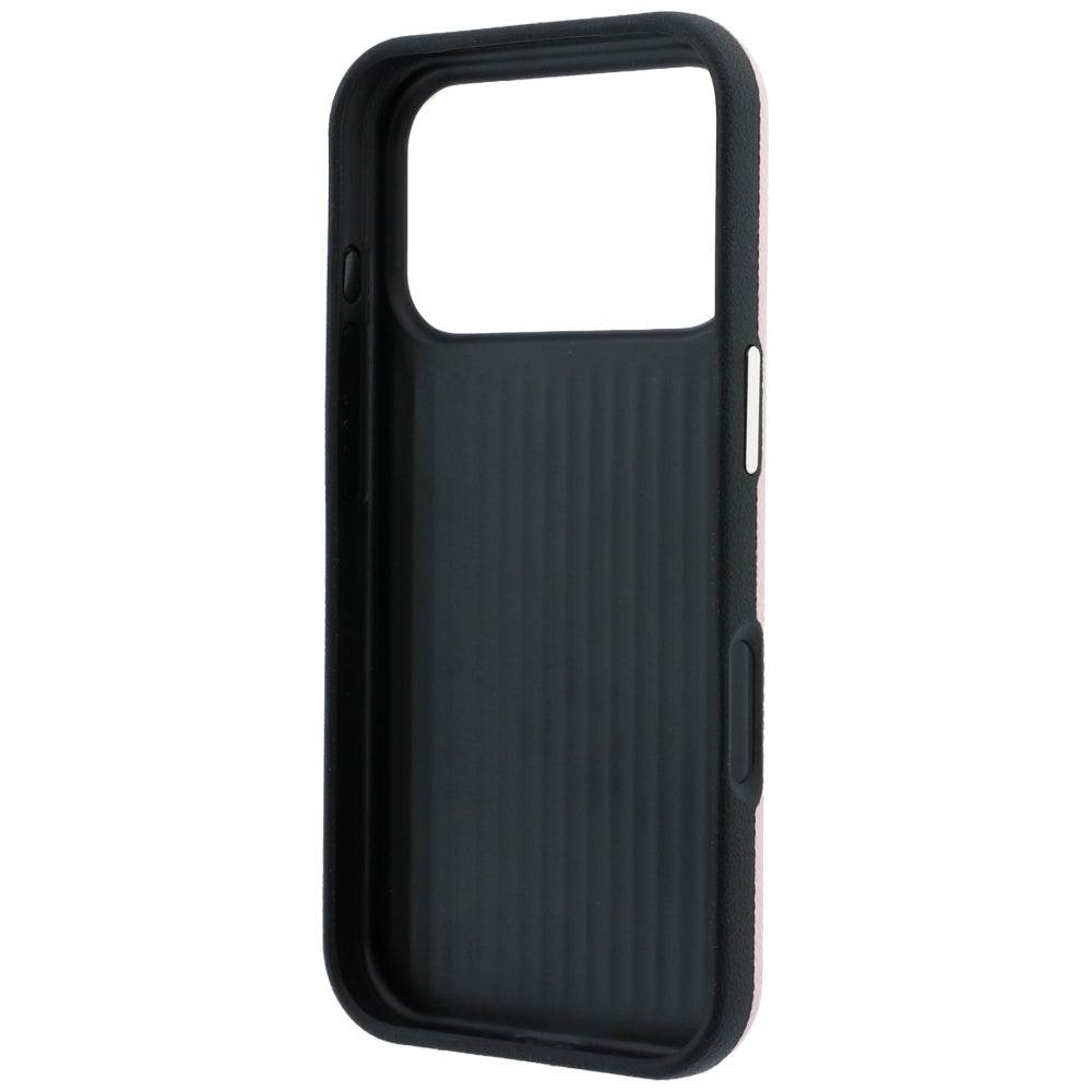 Husa pentru Apple iPhone 18 Pro Max / 17 Pro Max, Guess, Grained Big Resin Logo, Roz