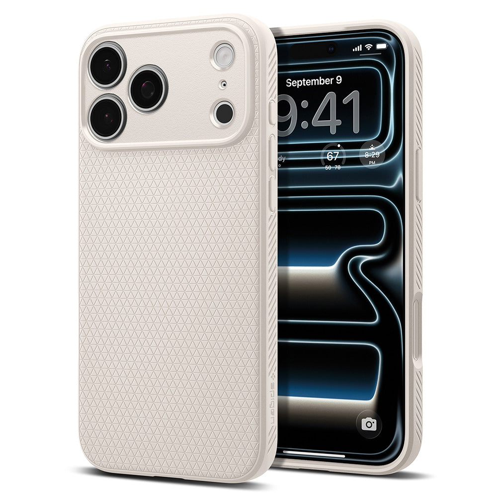 Husa pentru Apple iPhone 18 Pro Max / 17 Pro Max, Spigen, Liquid Air, Bej ACS12114