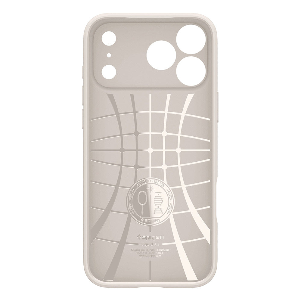 Husa pentru Apple iPhone 18 Pro Max / 17 Pro Max, Spigen, Liquid Air, Bej ACS12114