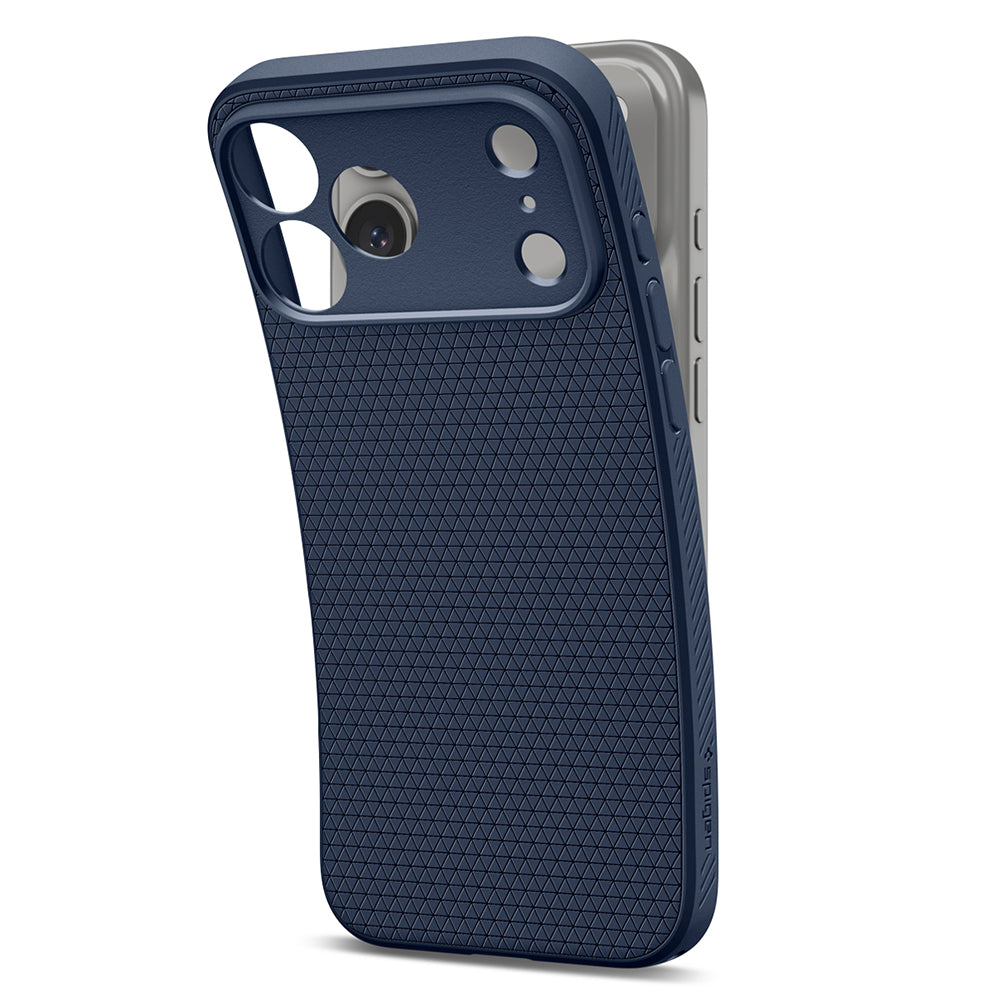 Husa pentru Apple iPhone 18 Pro Max / 17 Pro Max, Spigen, Liquid Air, Bleumarin ACS12112