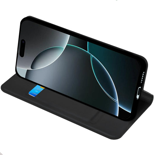 Husa pentru Apple iPhone 18 Pro Max / 17 Pro Max, Techsuit, Magskin Book, Neagra