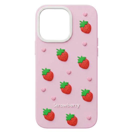Husa pentru Apple iPhone 17 Pro Max, OEM, Strawberry, Roz