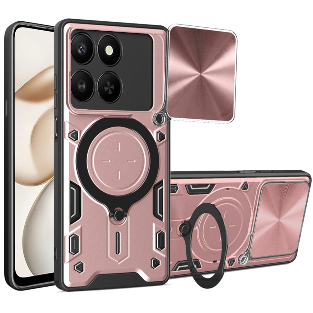 Husa pentru Honor 400 Smart 4G / X7d 4G / 400 Smart 5G, Techsuit, CamGuard Pro, Roz
