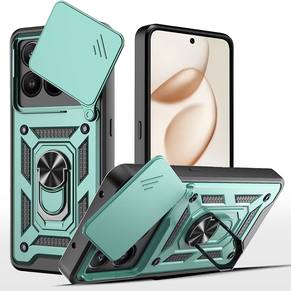 Husa pentru Honor 400 Smart 4G / X7d 4G / 400 Smart 5G, Techsuit, CamShield, Verde