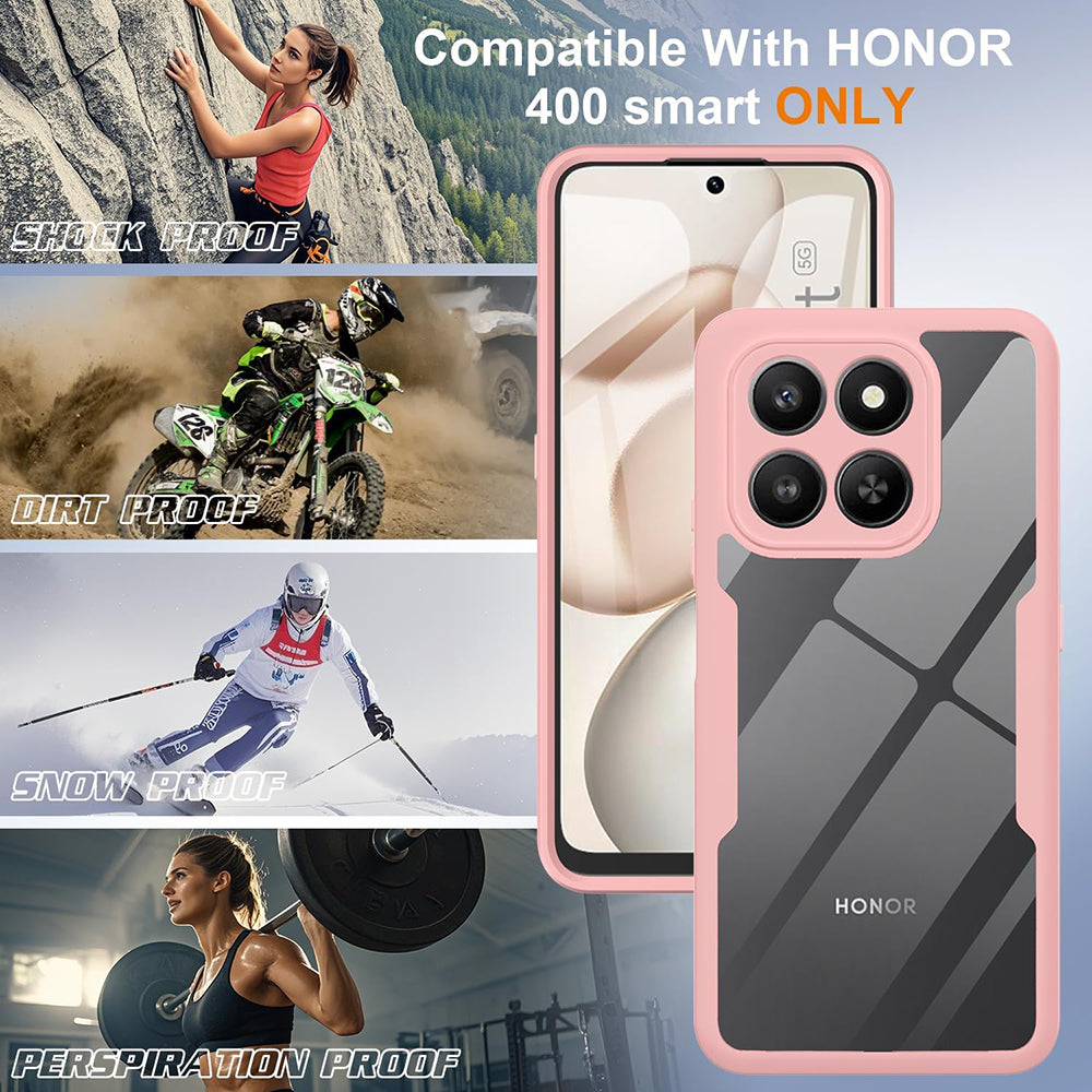 Husa pentru Honor 400 Smart 4G / X7d 4G / 400 Smart 5G, Techsuit, ColorVerse 360, Roz