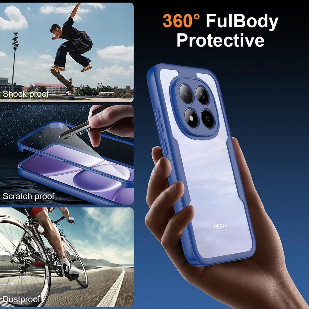 Husa pentru Honor 600 Lite, Techsuit, ColorVerse 360, Albastra