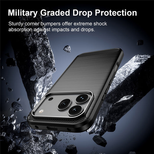 Husa pentru Honor 600 Pro / 600, Techsuit, Carbon, Neagra