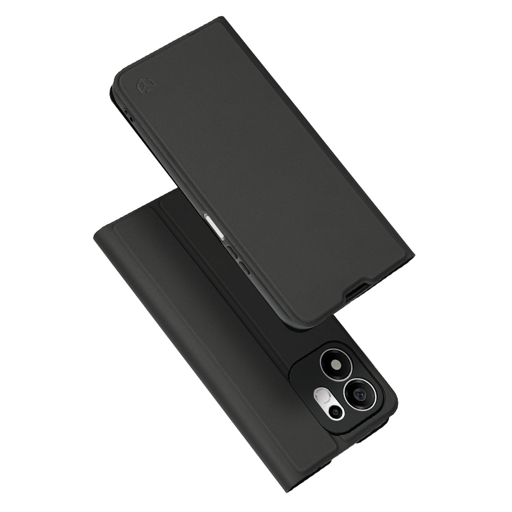 Husa pentru Honor 600 Smart, Techsuit, Magskin Book Long Blitz Cutout, Neagra