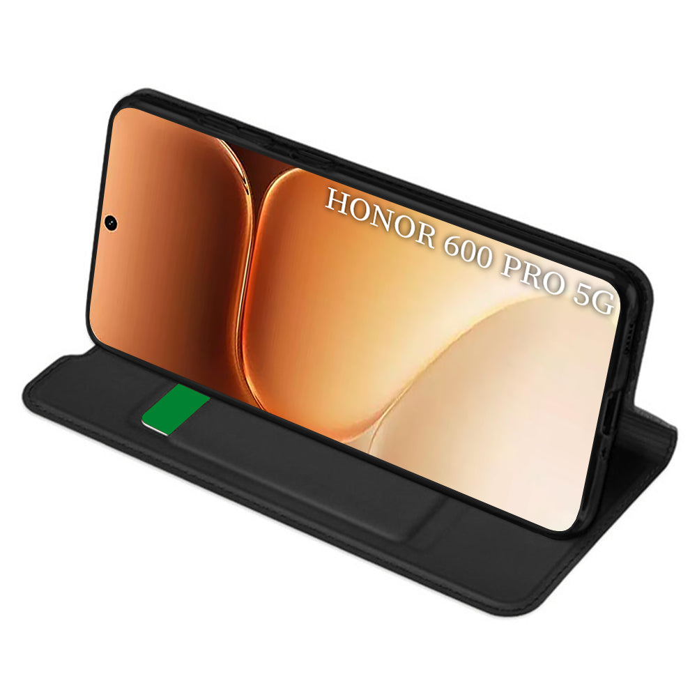 Husa pentru Honor 600 Smart, Techsuit, Magskin Book Long Blitz Cutout, Neagra