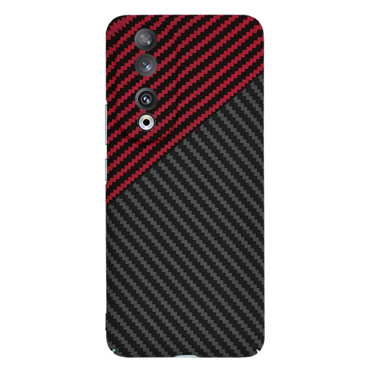 Husa pentru Honor 90, Techsuit, Carbonite FiberShell, Neagra Rosie