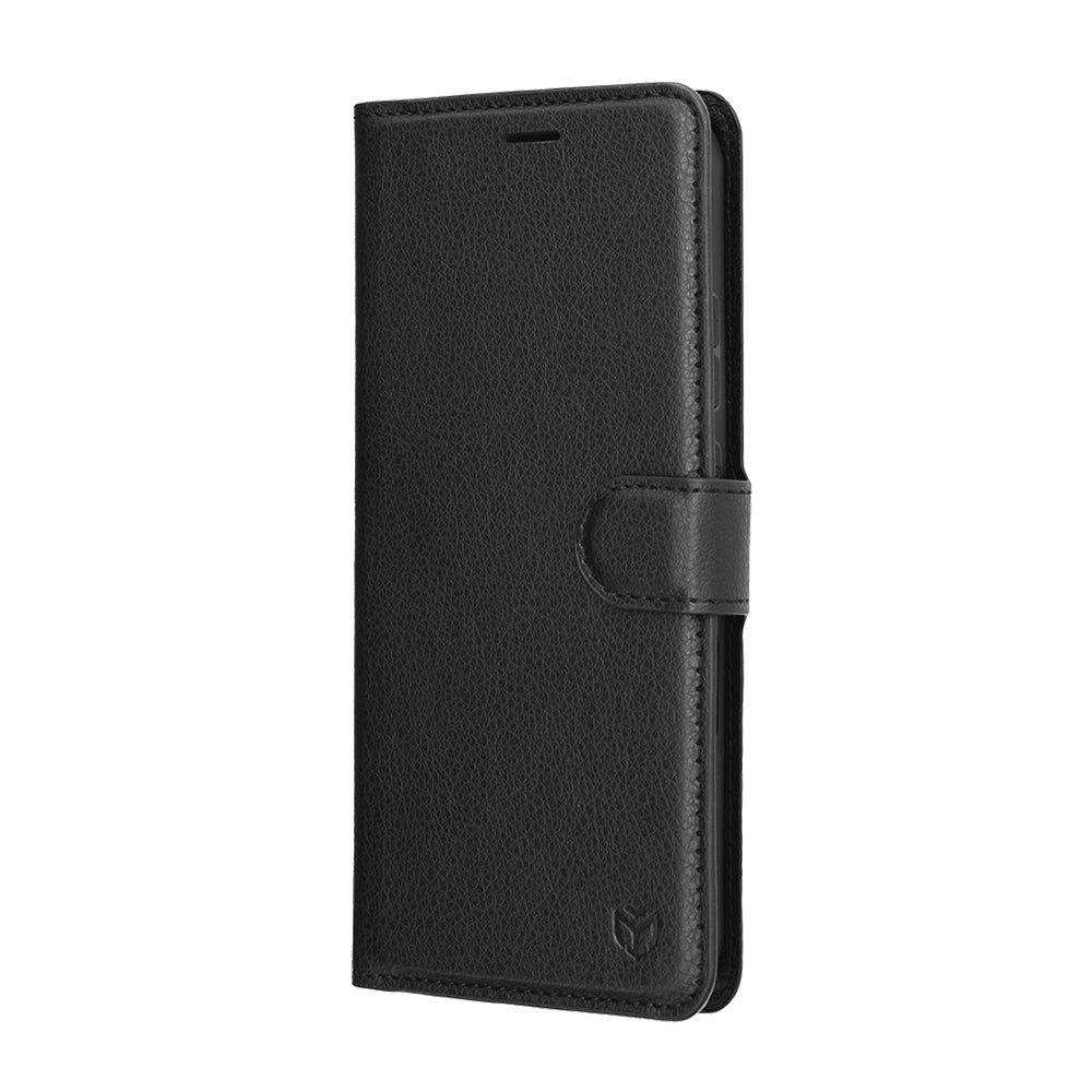 Husa pentru Honor Magic8 Pro, Techsuit, Leather Folio, Neagra