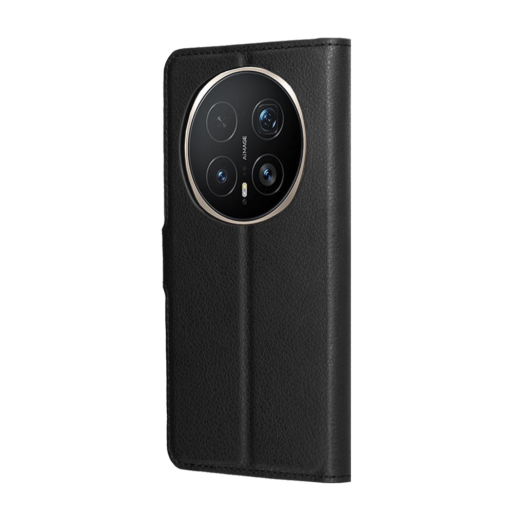 Husa pentru Honor Magic8 Pro, Techsuit, Leather Folio, Neagra
