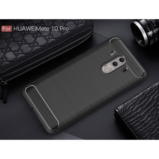 Husa pentru Huawei Mate 10 Pro, Techsuit, Carbon, Neagra