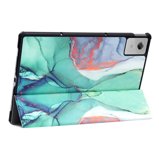 Husa pentru Lenovo Idea Tab Plus, Techsuit, FoldPro Green Time, Multicolor