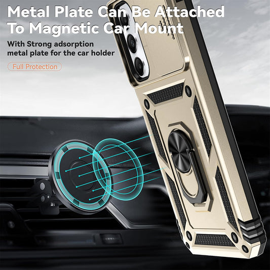 Husa pentru Motorola Edge 50 Fusion, Techsuit, CamShield, Aurie