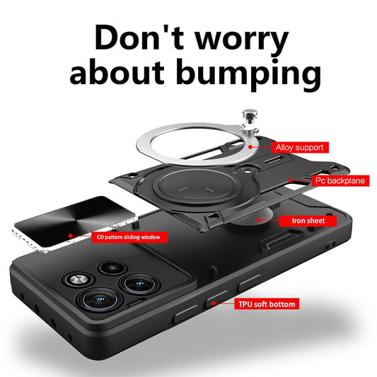 Husa pentru Motorola Edge 60 Neo / Edge 50 Neo, Techsuit, CamGuard Pro, Neagra