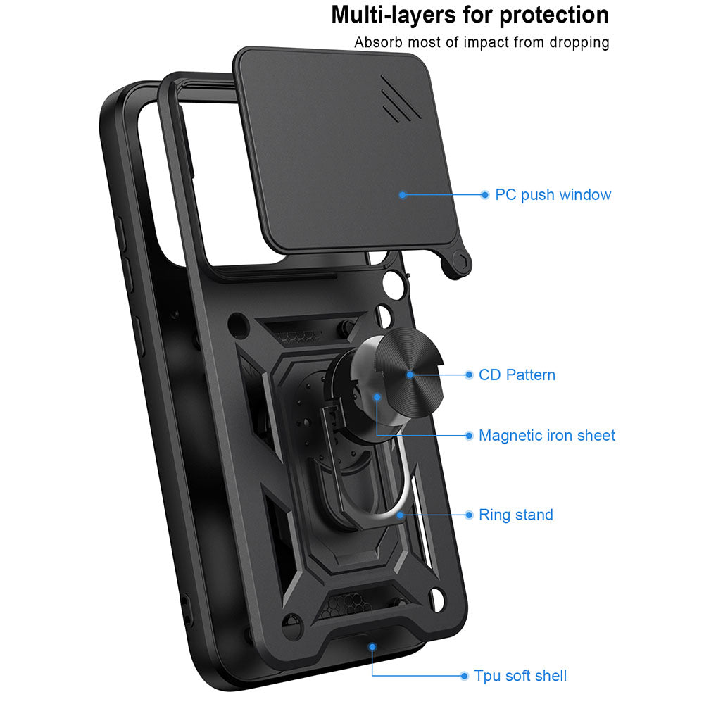 Husa pentru Motorola Edge 70 Pro, Techsuit, CamShield, Roz Aurie