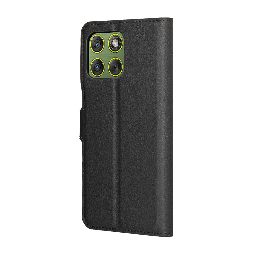 Husa pentru Motorola Edge 70, Techsuit, Leather Folio, Neagra