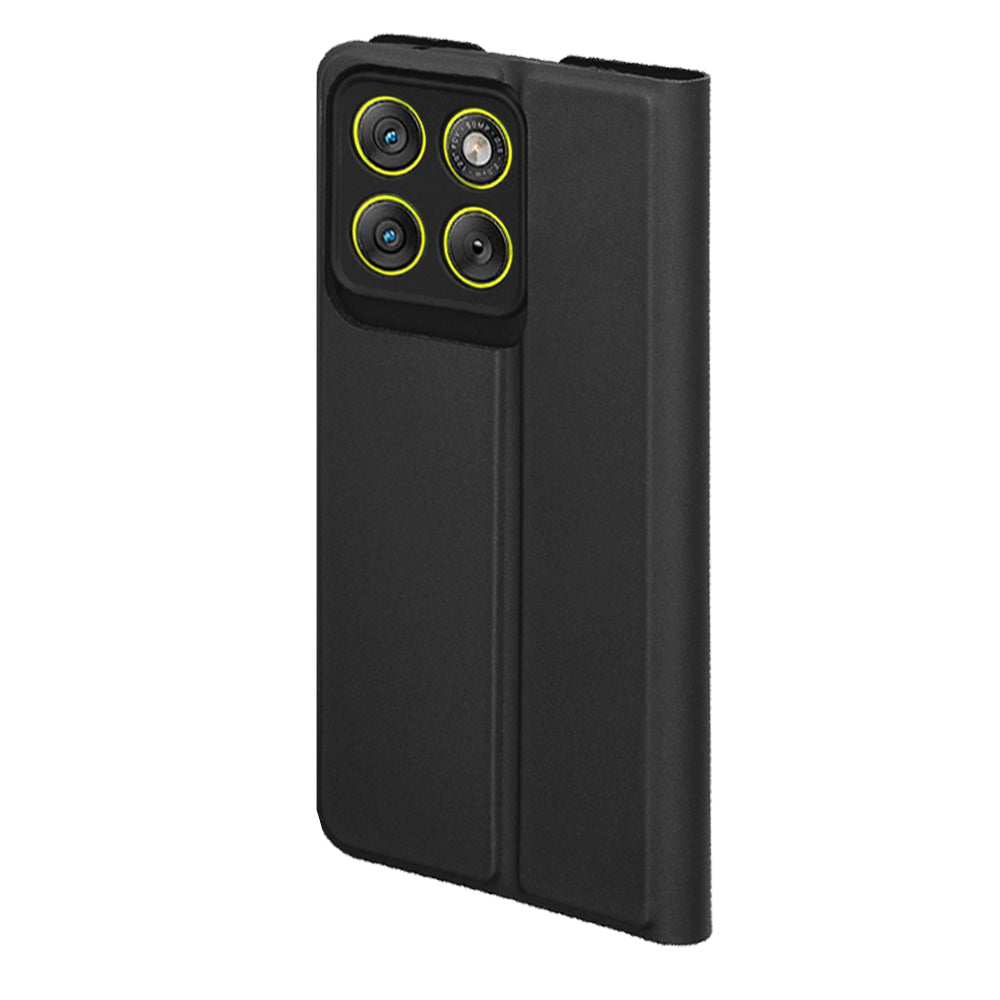 Husa pentru Motorola Edge 70, Techsuit, Magskin Book, Neagra