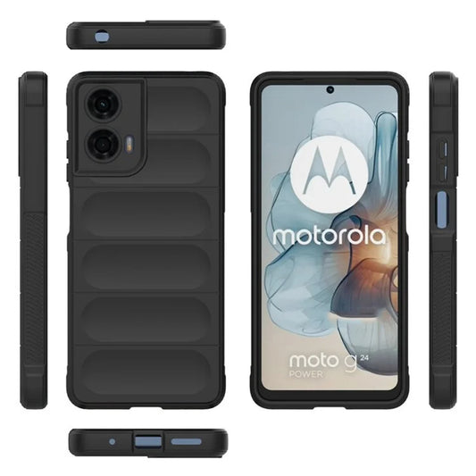 Husa pentru Motorola Moto G04s / E14 / G04 / G24, Techsuit, Magic Shield, Neagra