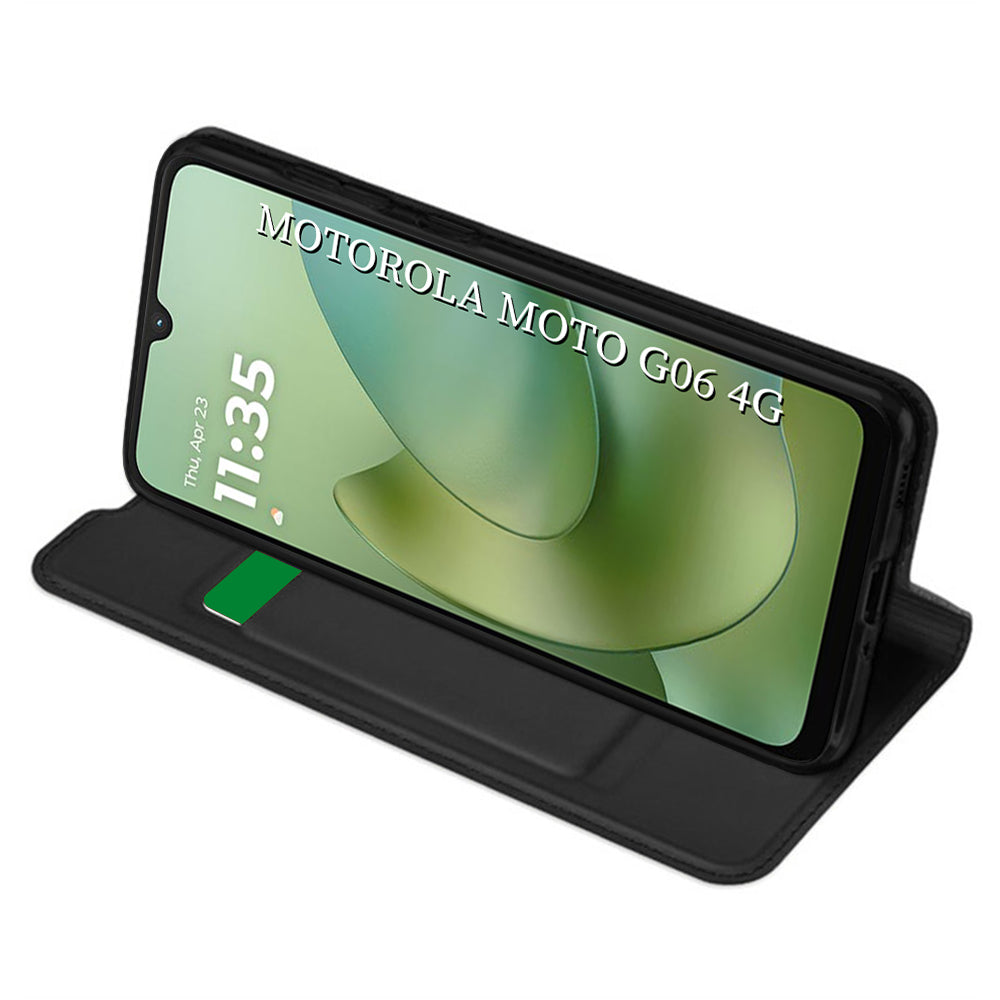 Husa pentru Motorola Moto G06, Techsuit, Magskin Book, Neagra