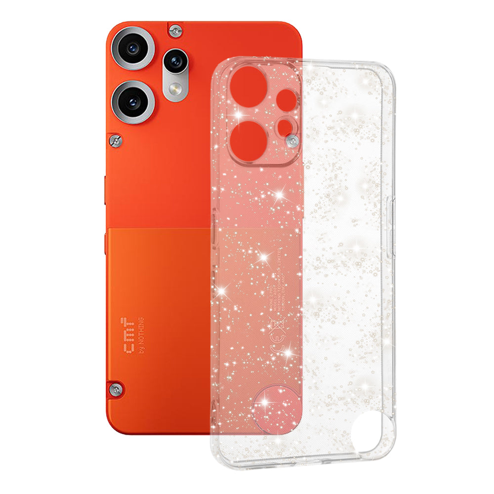 Husa pentru Nothing CMF Phone 2 Pro, Techsuit, SparkleSkin, Transparenta