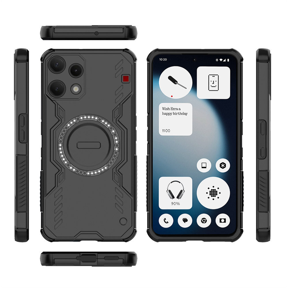 Husa MagSafe pentru Nothing Phone (3a) Lite, Techsuit, ArmorMag, Neagra